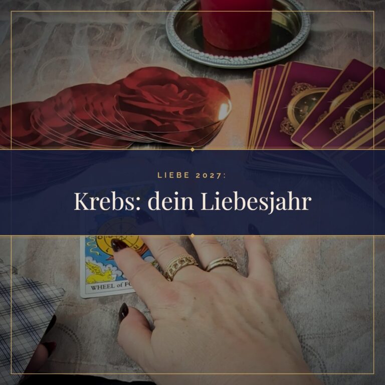Krebs Liebe 2027: Was dir das Jahr in der Liebe bringt: Tarotkarten im Kerzenlicht