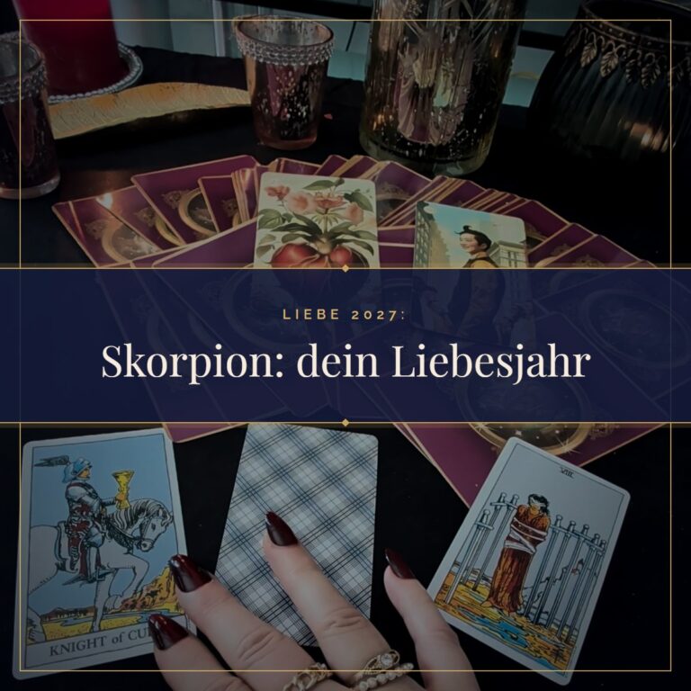 Skorpion Liebe 2027: Was dir das Jahr in der Liebe bringt: Tarotkarten im Kerzenlicht