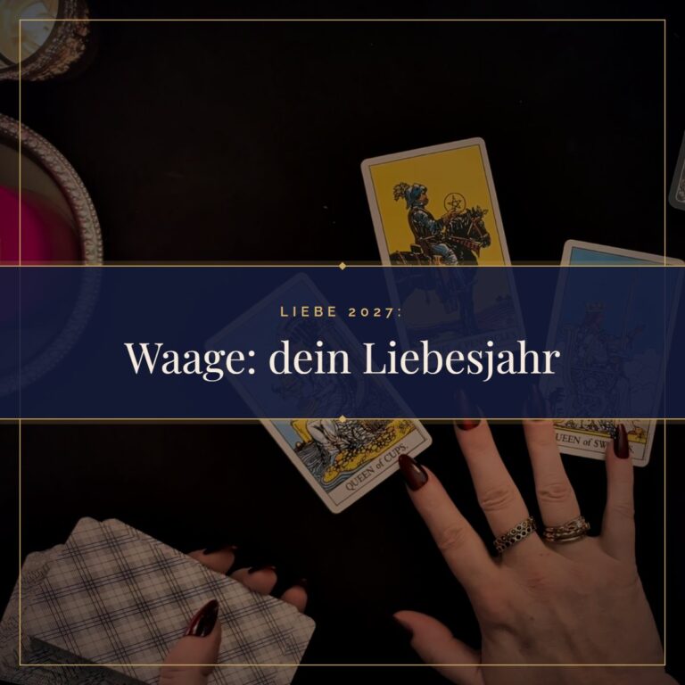 Waage Liebe 2027: Was dir das Jahr in der Liebe bringt: Tarotkarten im Kerzenlicht