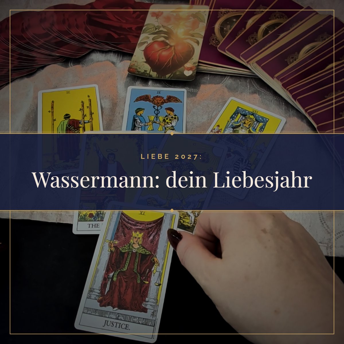 Wassermann Liebe 2027: Was dir das Jahr in der Liebe bringt: Tarotkarten im Kerzenlicht