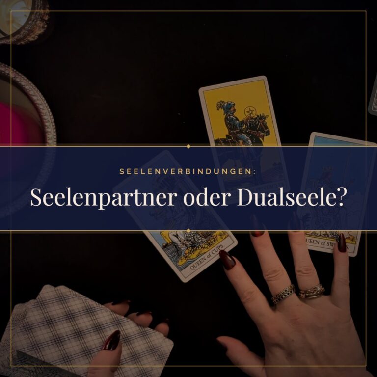 Seelenpartner oder Dualseele? Der Unterschied einfach erklärt: Tarotkarten im Kerzenlicht